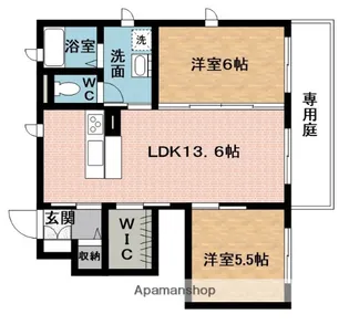 メゾン上野H【1階】の間取り