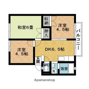 アーバン緑ヶ丘【2階】の間取り