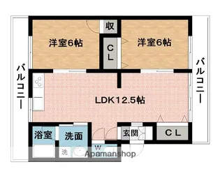 サランバン金剛【1階】の間取り