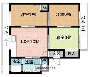 サランバン金剛【2階】の間取り