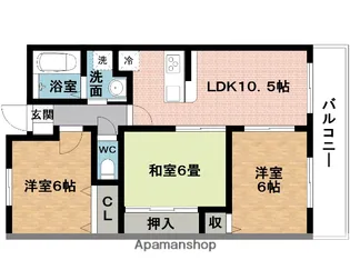 グランディス伊賀上野【3階】の間取り