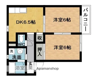ディアコートみやびⅤ【1階】の間取り