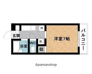 ハイツ緑陽台【1階】の間取り