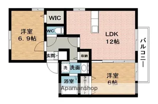エステート緑ヶ丘【2階】の間取り