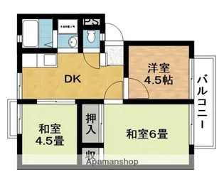 アーバンヤマシタ【1階】の間取り