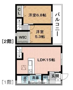 伊賀スターブルA【1階】の間取り