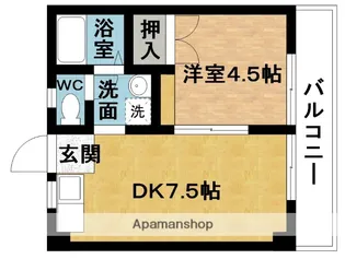 友伸アパート【2階】の間取り