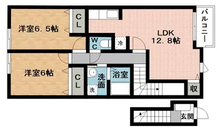 ヴリエヴィー【2階】の間取り