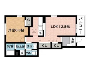 アイビーウェル西三田2号館【1階】の間取り