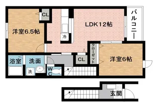 アイビーウェル西三田2号館【2階】の間取り