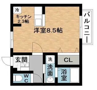 ウエスト・エレガンス【1階】の間取り