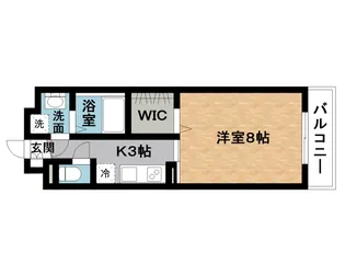 フリーデ373伊賀【1階】の間取り