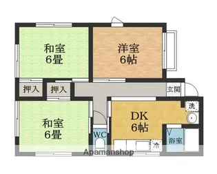 コーポ103 B棟【2階】の間取り
