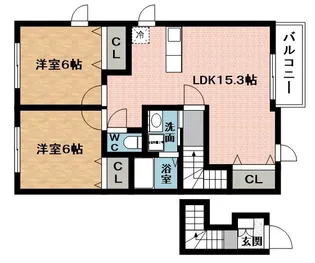 ブリランテⅠ【2階】の間取り