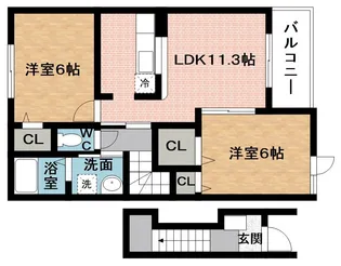 シルエーラ.Ⅱ【2階】の間取り
