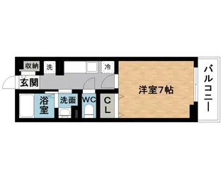 スターレジデンス西明寺A【1階】の間取り