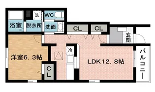アイビーウェル西三田1号館【1階】の間取り