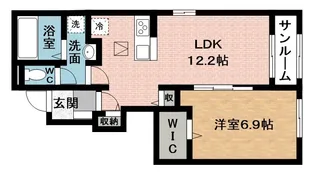コンフォール メゾン 伊賀【1階】の間取り