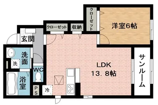 コムフォーア ヴィラ 伊賀【1階】の間取り