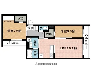 BEREO服部【2階】の間取り