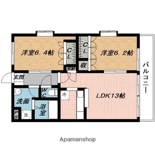 HOUSE OF AZALEA(ハウスオブアザレア)【2階】の間取り