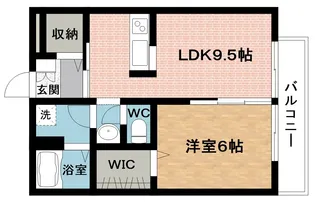 ハイツ・リヴァー樹【1階】の間取り