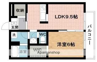 ハイツ・リヴァー樹【2階】の間取り