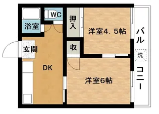 リーブルさかえ【1階】の間取り