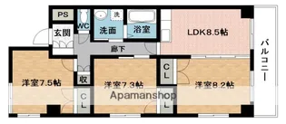 フレアグレイス【6階】の間取り