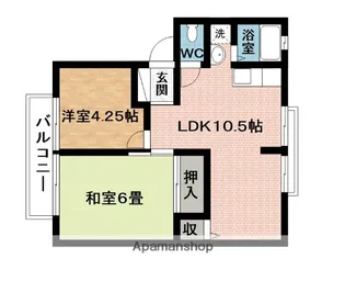 ガーデンハイツみのわ A【2階】の間取り