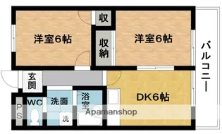 ハイツエイブリッジⅡ【2階】の間取り