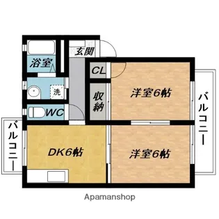 フォーレス5番館【2階】の間取り