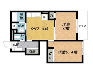 エアリーヒル21 B【1階】の間取り
