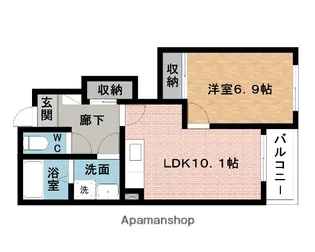 サニーコート【1階】の間取り