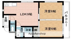 ル・シェル名張【2階】の間取り