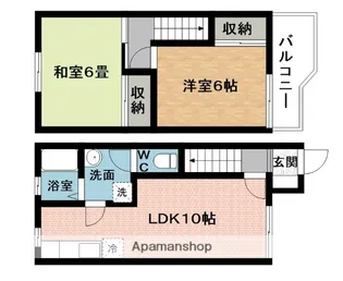 ハイツソレイユⅡ【2階】の間取り