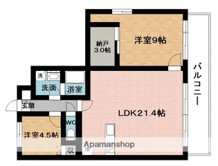 FORZA NABARI【2階】の間取り