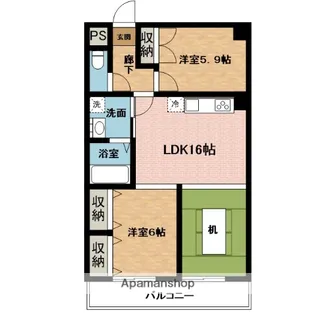 FORZA NABARI【4階】の間取り