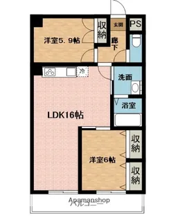 FORZA NABARI【4階】の間取り