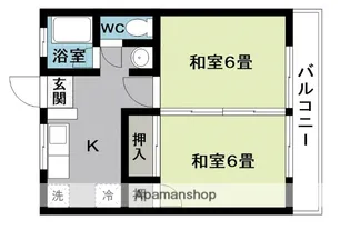 第二山和荘【2階】の間取り
