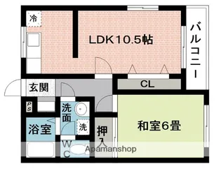 ヴィラハイツⅡ【1階】の間取り