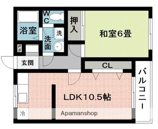 ヴィラハイツⅡ【2階】の間取り