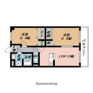 ルミエール名張駅前【2階】の間取り