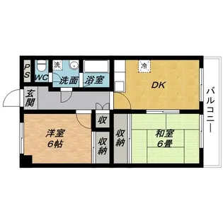 佳千ビルⅡ【6階】の間取り