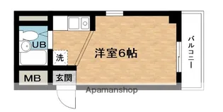 カーサ・デルソーレ栄町【1階】の間取り