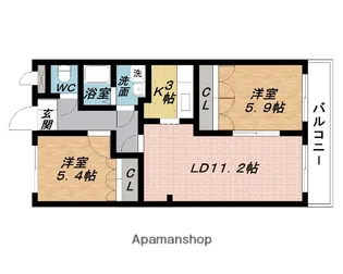 レジデンスSYT【2階】の間取り