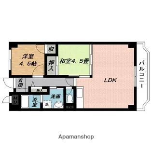 ドミールアローウイステリア【6階】の間取り