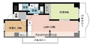 ドミールアローウイステリア【2階】の間取り