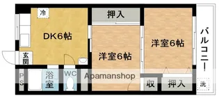 名張駅前マンション【1階】の間取り