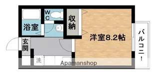 ハイツ鳥の実【2階】の間取り